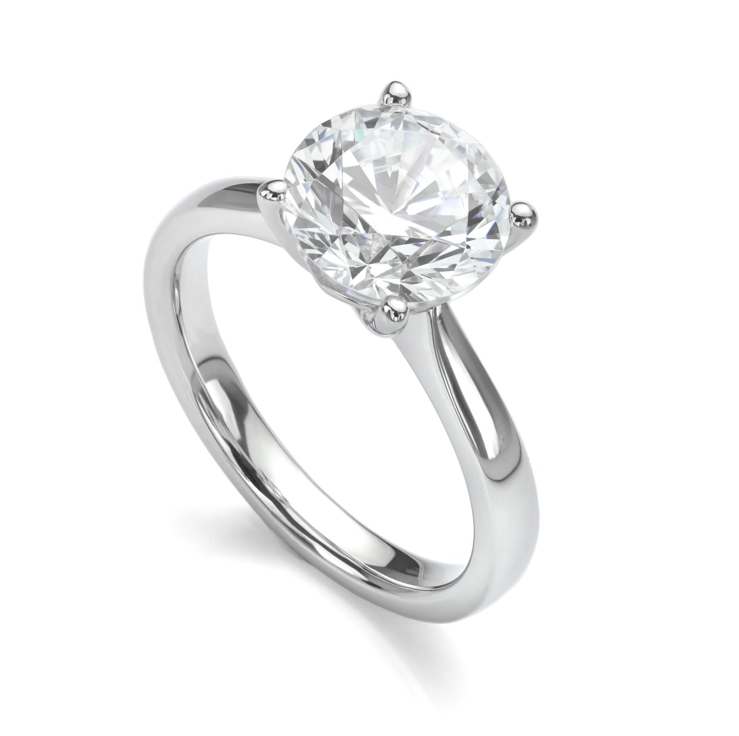 Diamond Solitaire 0.4ct to 3.5ct Round Shape