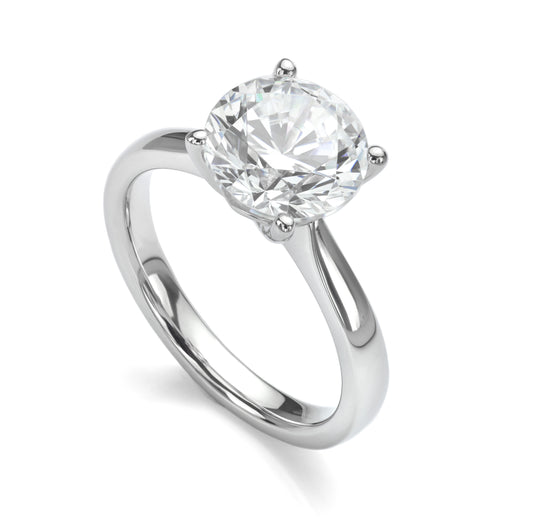 Diamond Solitaire 0.4ct to 3.5ct Round Shape